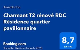 Charmant T2 rénové RDC Résidence quartier pavillonnaire